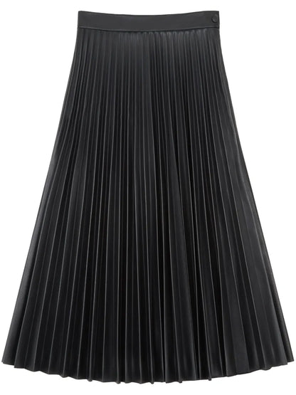 Pleated Midi Skirt