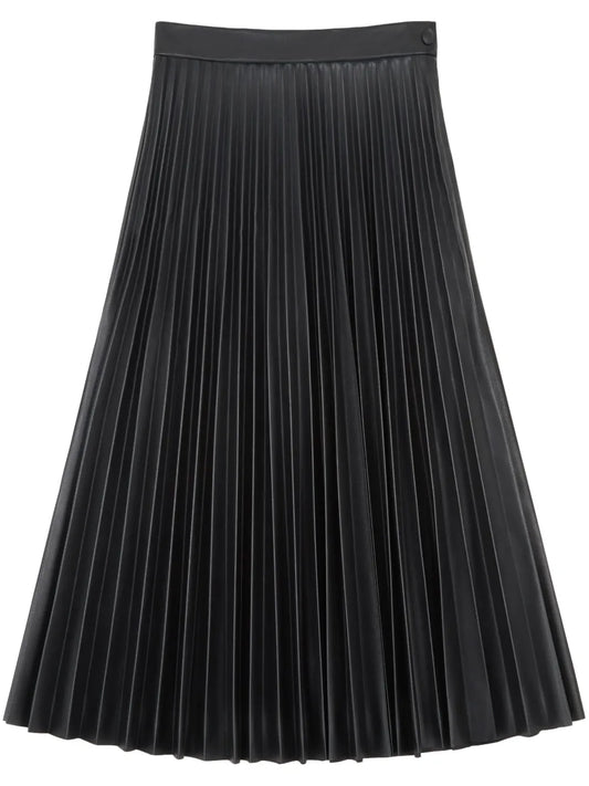 Pleated Midi Skirt