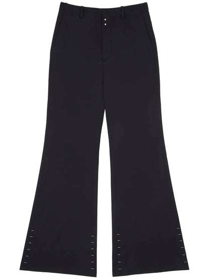 High-Waisted Flared Trousers