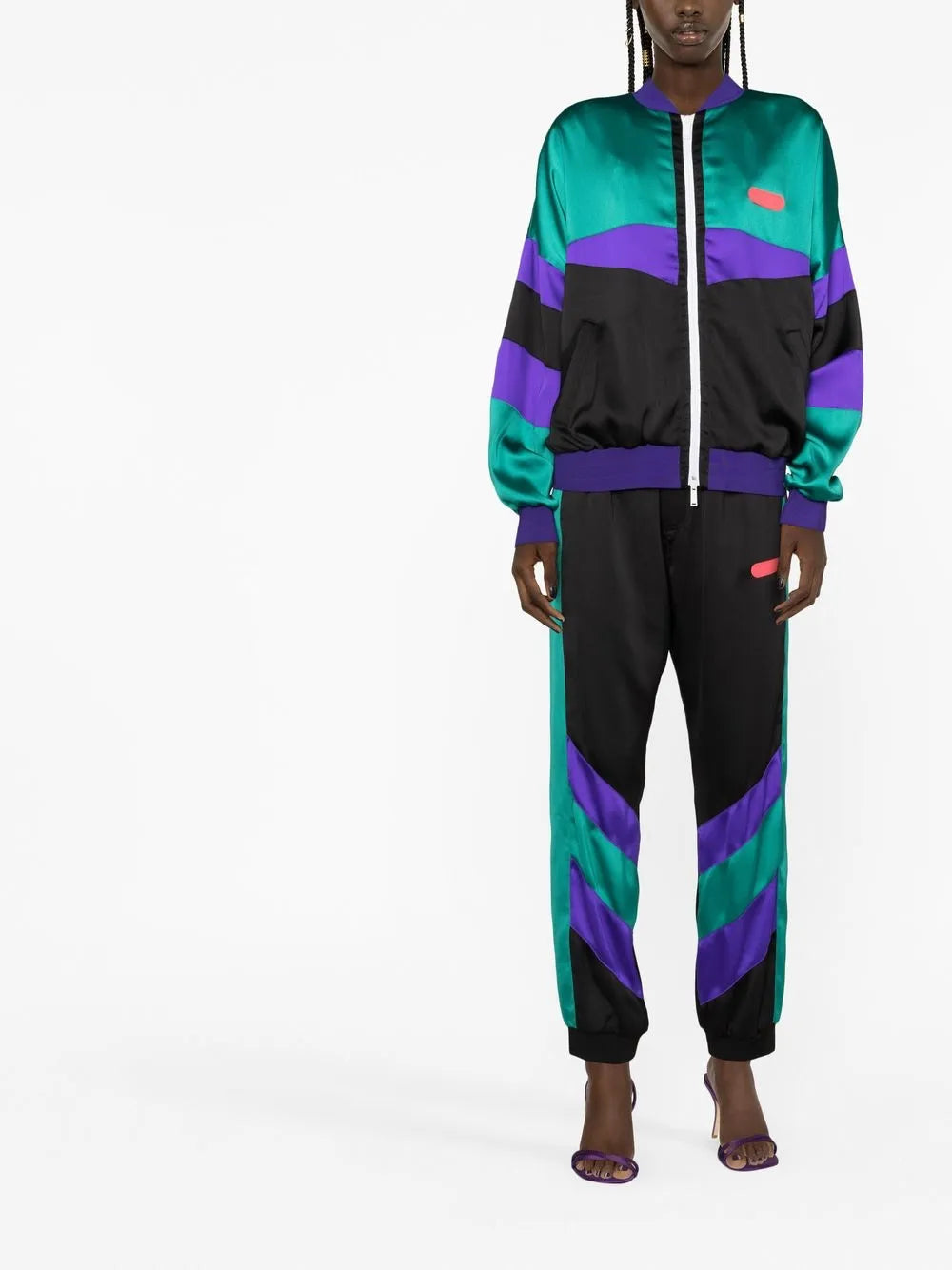 Colour-Block Bomber Jacket