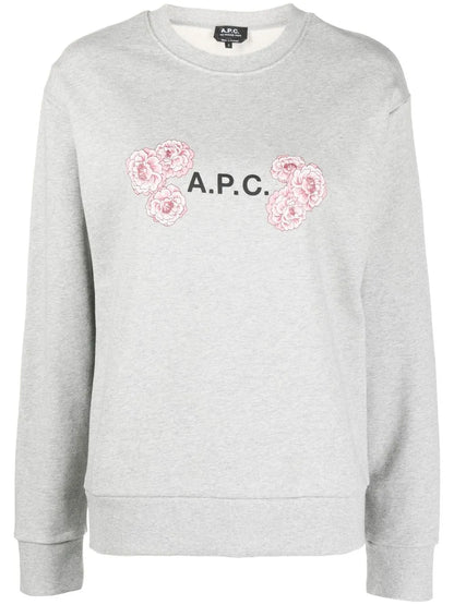 Floral Logo-Print Sweatshirt