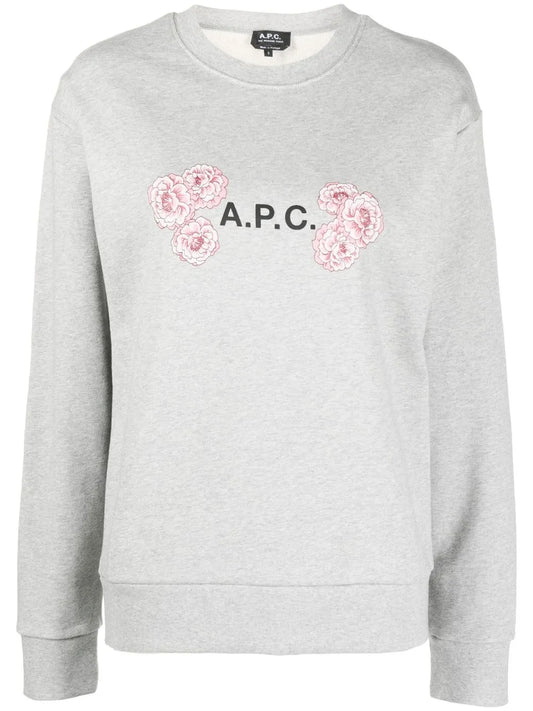 Floral Logo-Print Sweatshirt