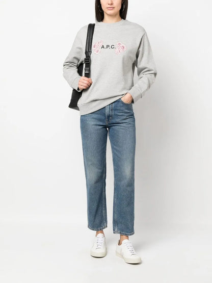 Floral Logo-Print Sweatshirt