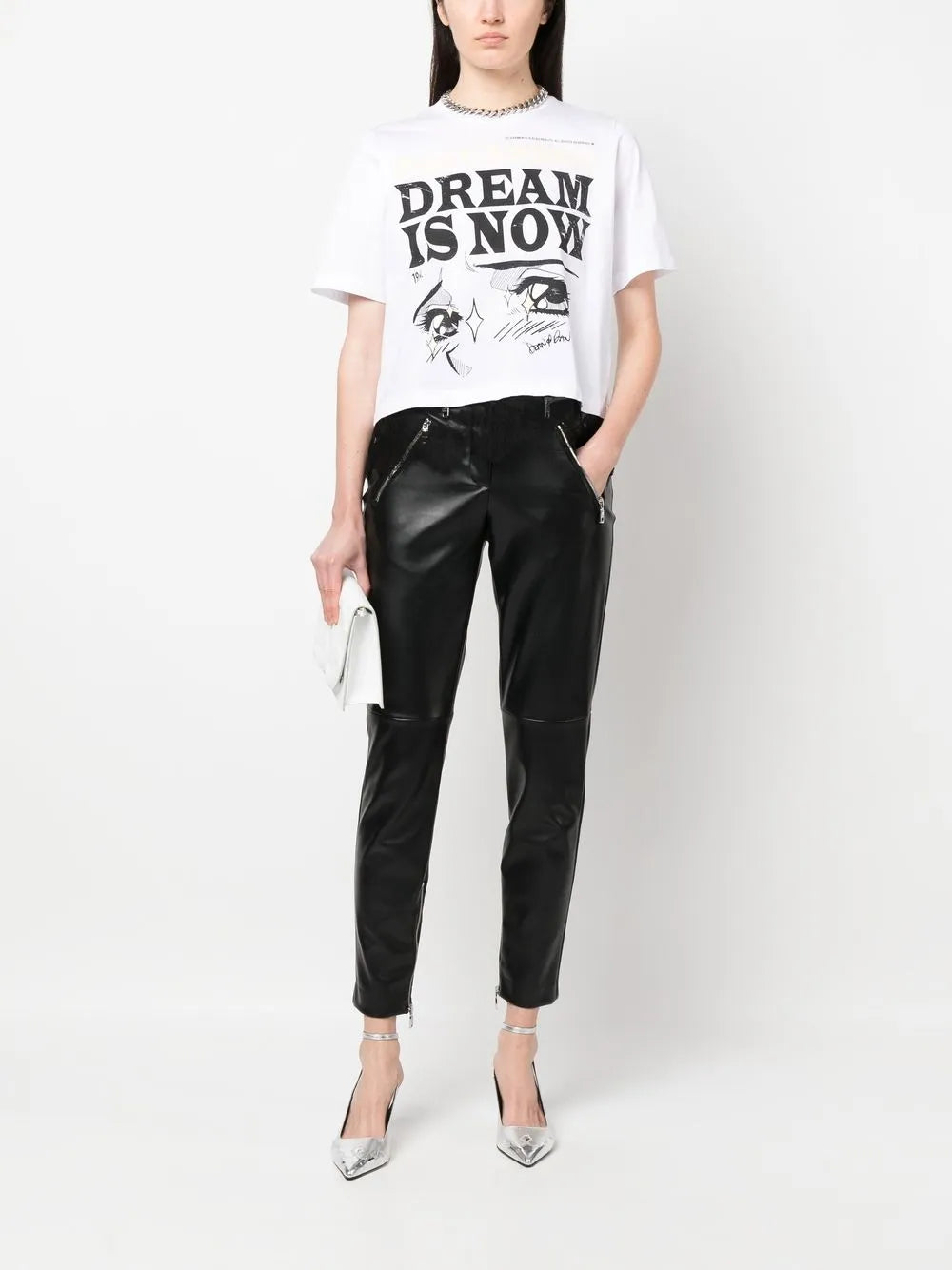 Slogan Graphic-Print T-Shirt