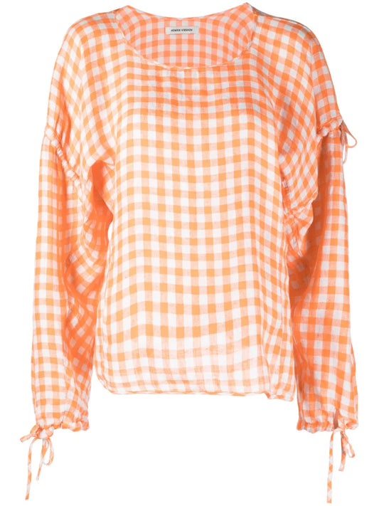 Tapas Check-Print Blouse
