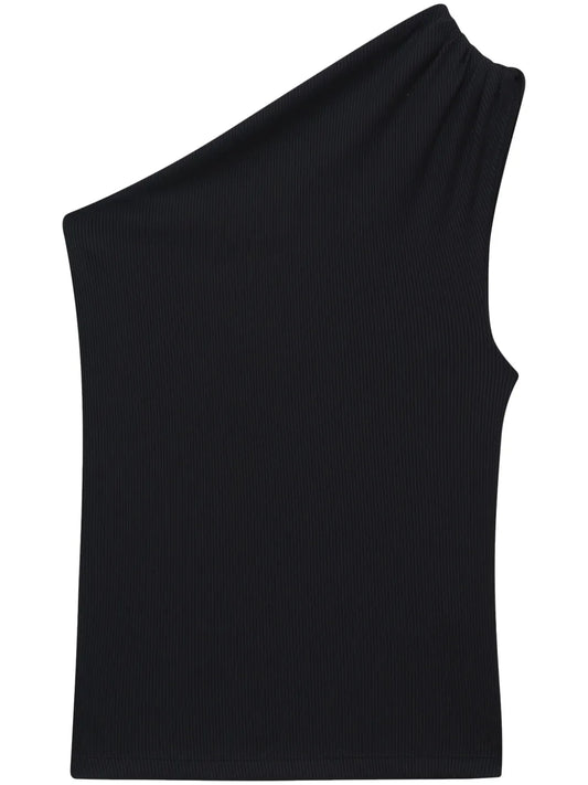 Camila One-Shoulder Ribbed Top