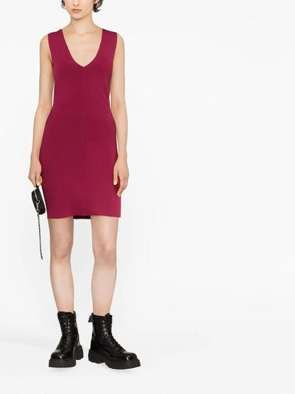 V-Neck Mini Dress