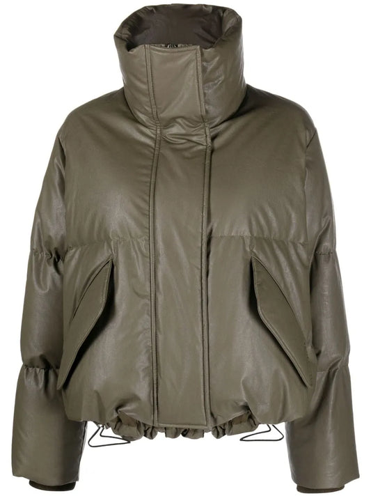 Cropped Padded Down Jacket