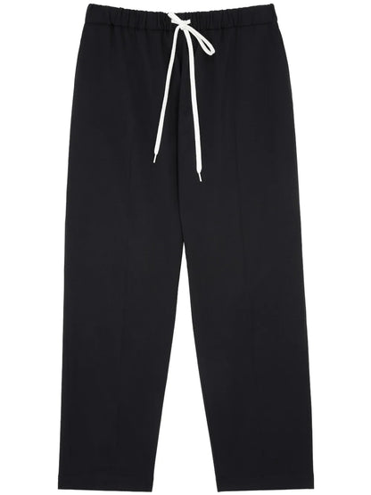 Drawstring-Waist Tailored Trousers