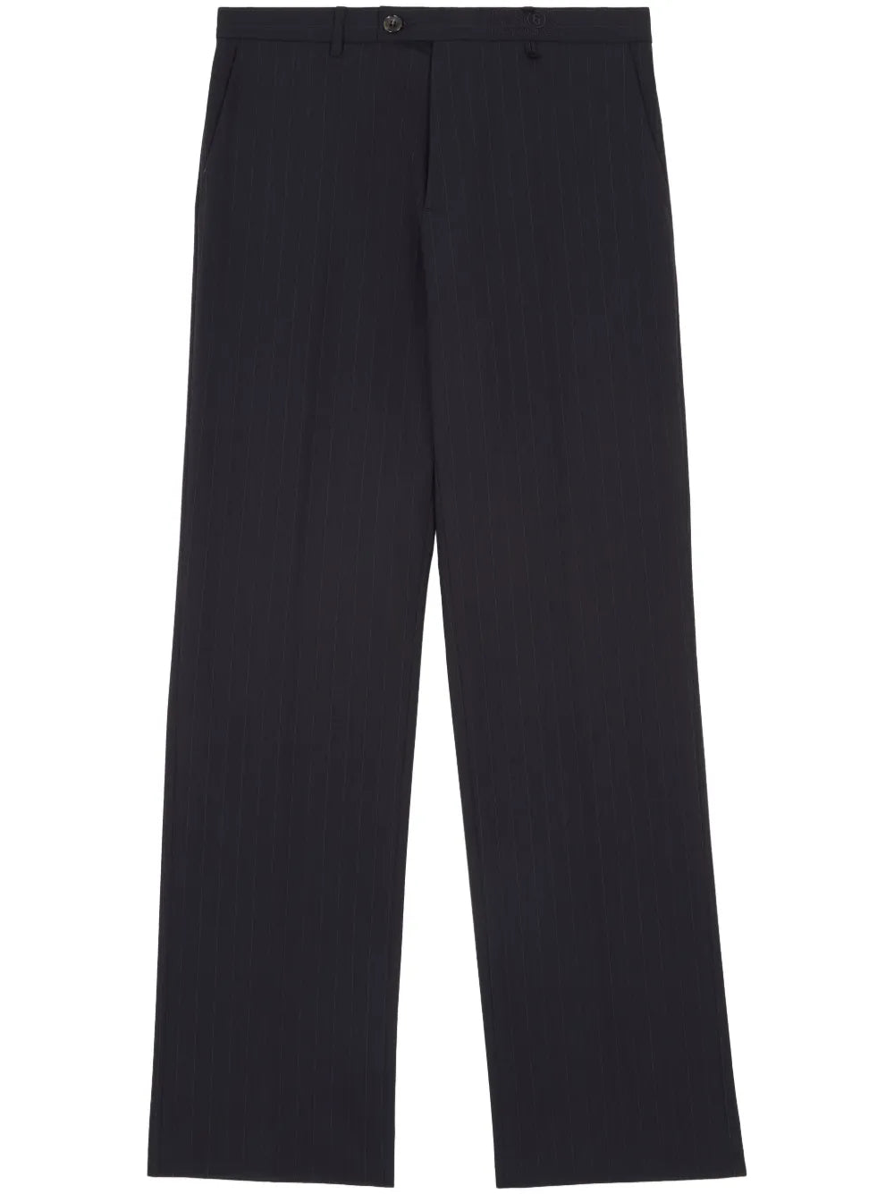 Stitch-Detail Straight-Leg Trousers