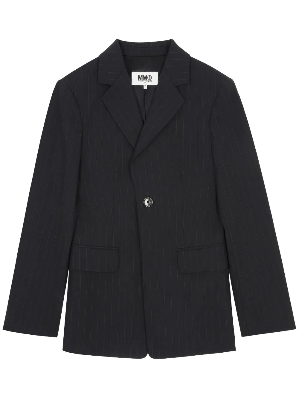 Pinstriped Tailored Blazer