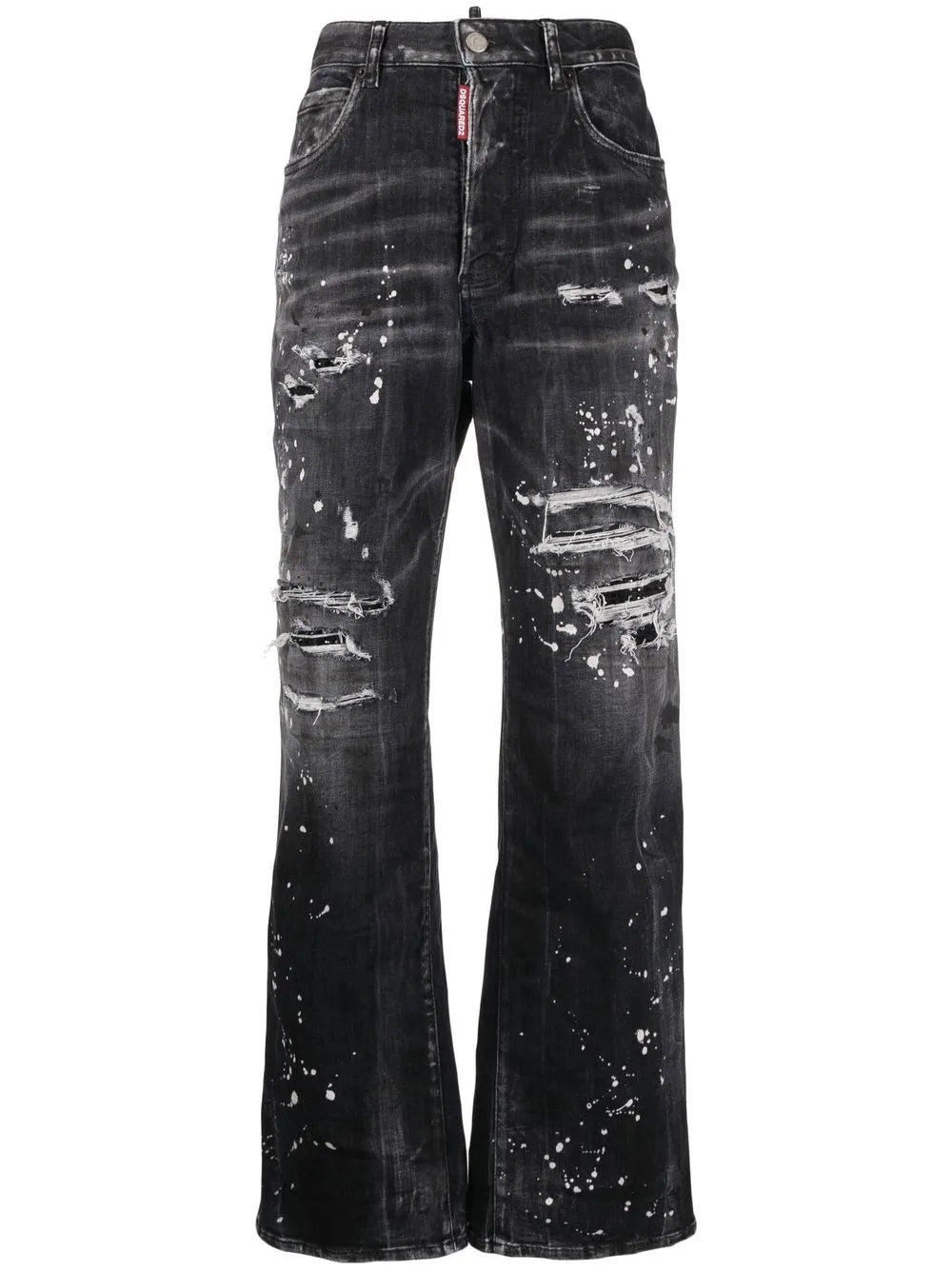Distressed Bootcut Jeans