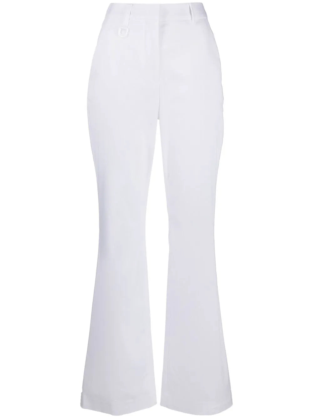 High-Waisted Flared-Leg Trousers