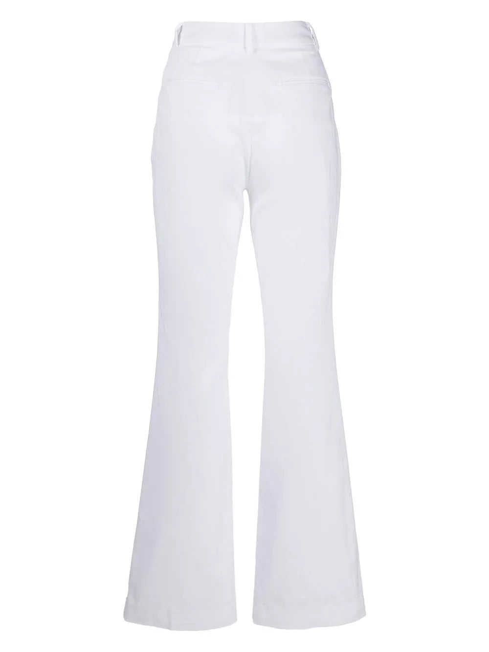High-Waisted Flared-Leg Trousers