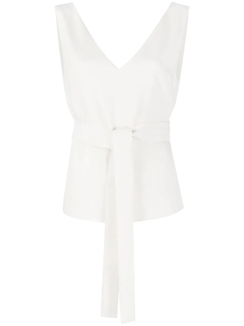 Sleeveless Belted Top