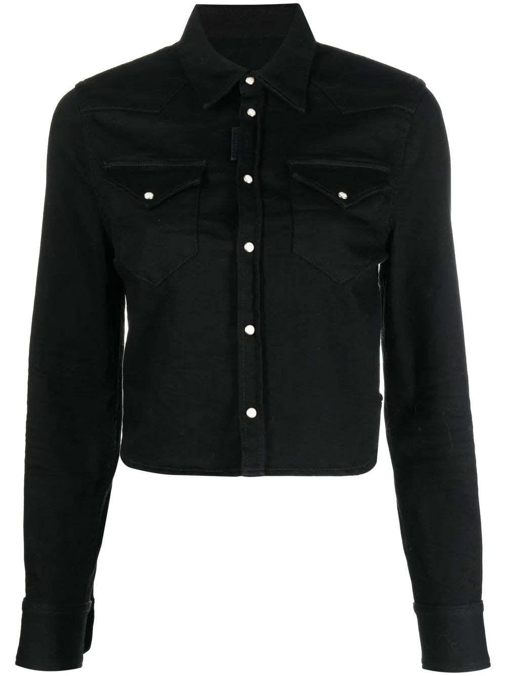 Cropped Denim Shirt