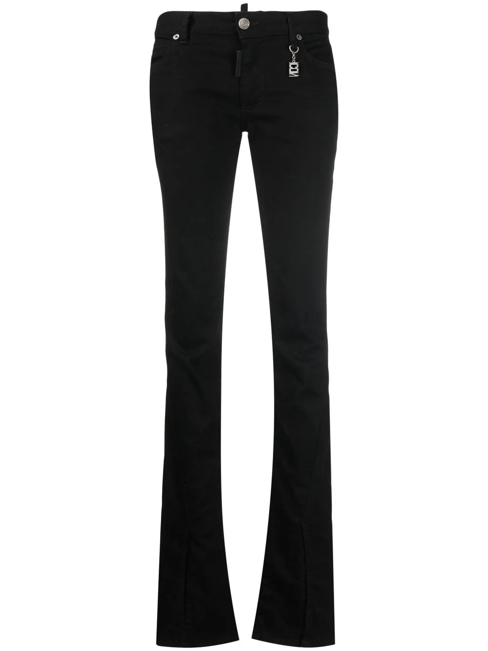 Split-Cuff Flared Jeans