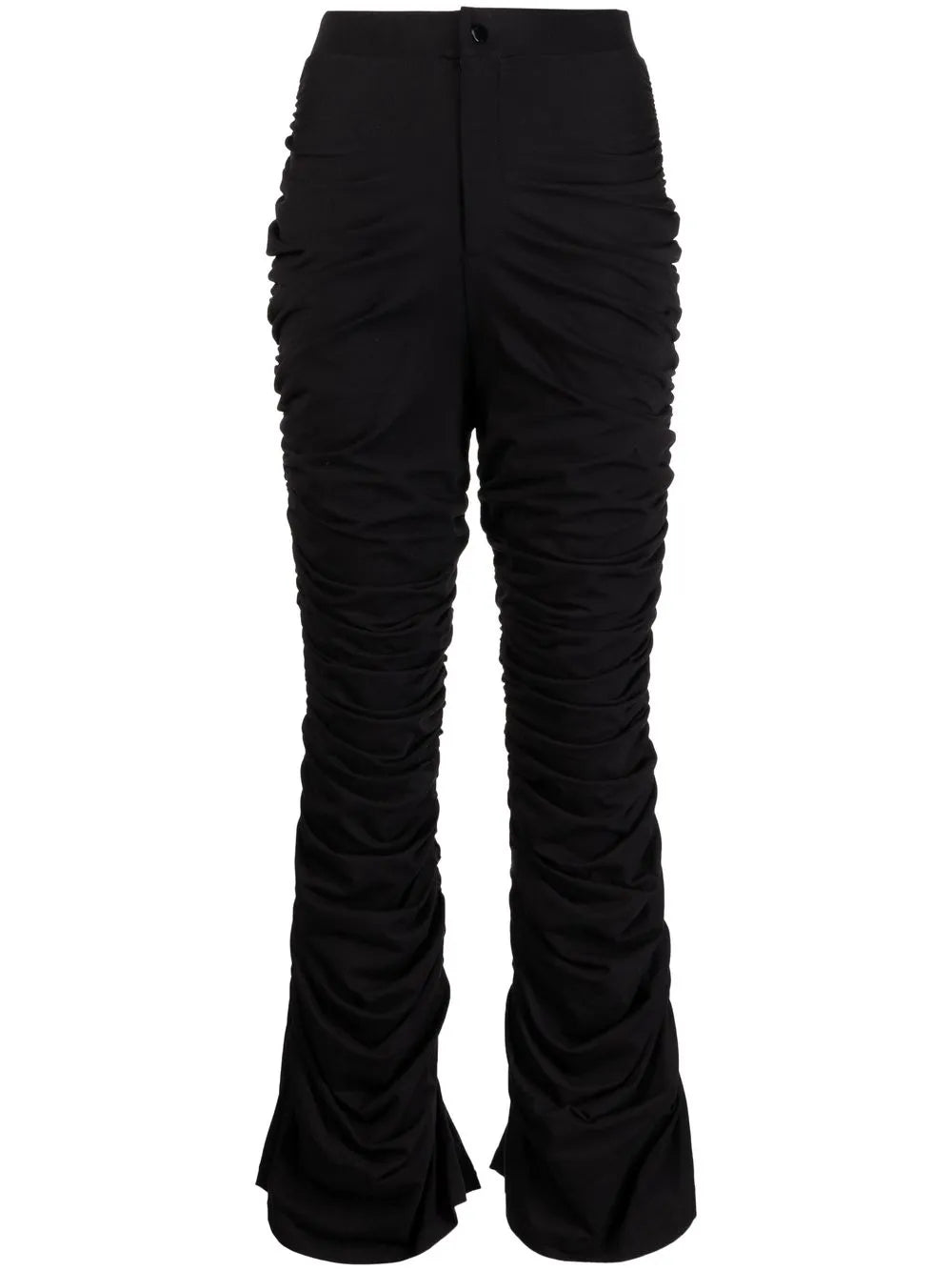 Gathered-Leg Detail Trousers