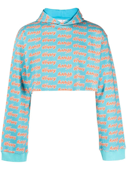 All-Over Angry-Print Hoodie