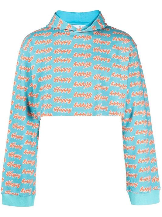 All-Over Angry-Print Hoodie