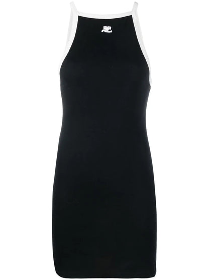Sleeveless Cotton Mini-Dress