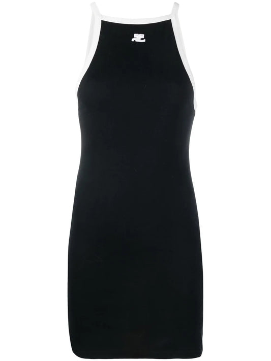 Sleeveless Cotton Mini-Dress