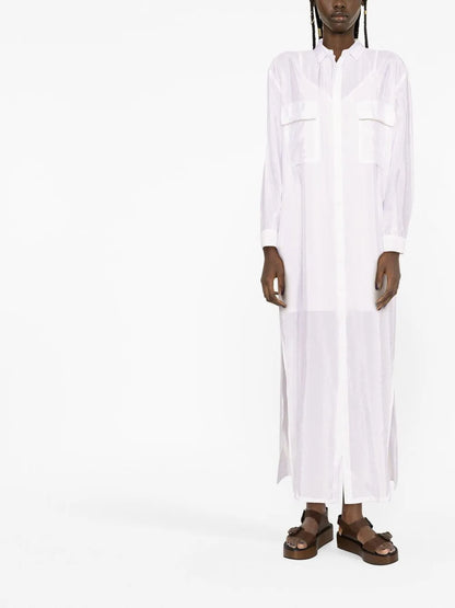 Side-Slits Shirt Dress