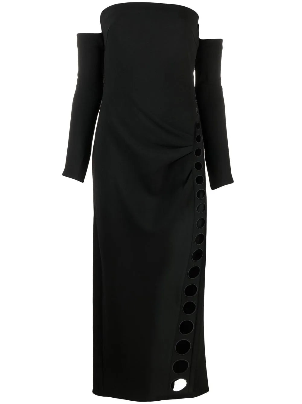 Off-Shoulder Midi Dress