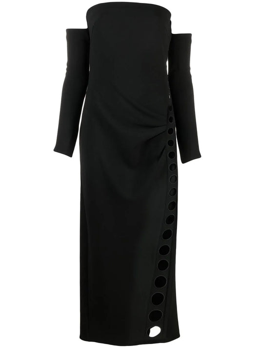 Off-Shoulder Midi Dress
