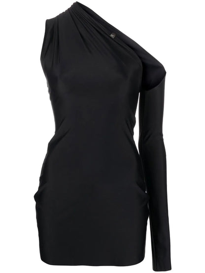 Cut-Out Asymmetric Mini Dress