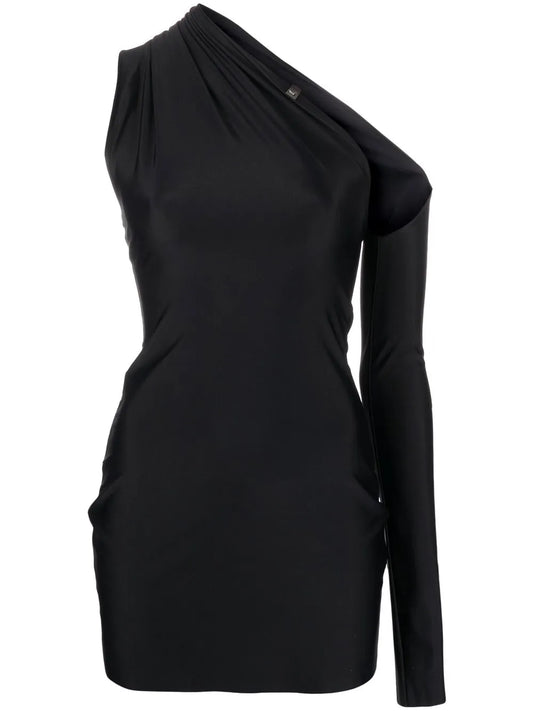 Cut-Out Asymmetric Mini Dress