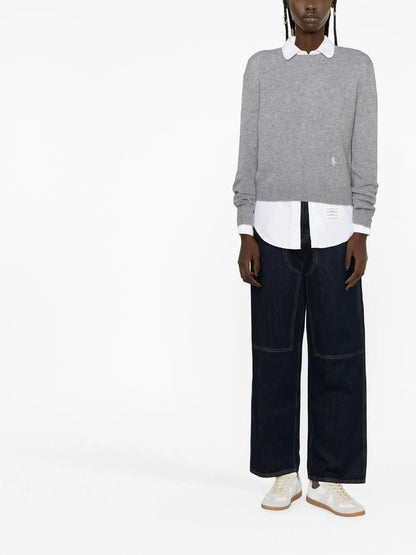Long-Sleeve Knitted Jumper