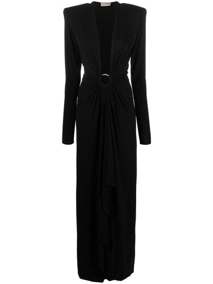 Plunge-Neck Gown