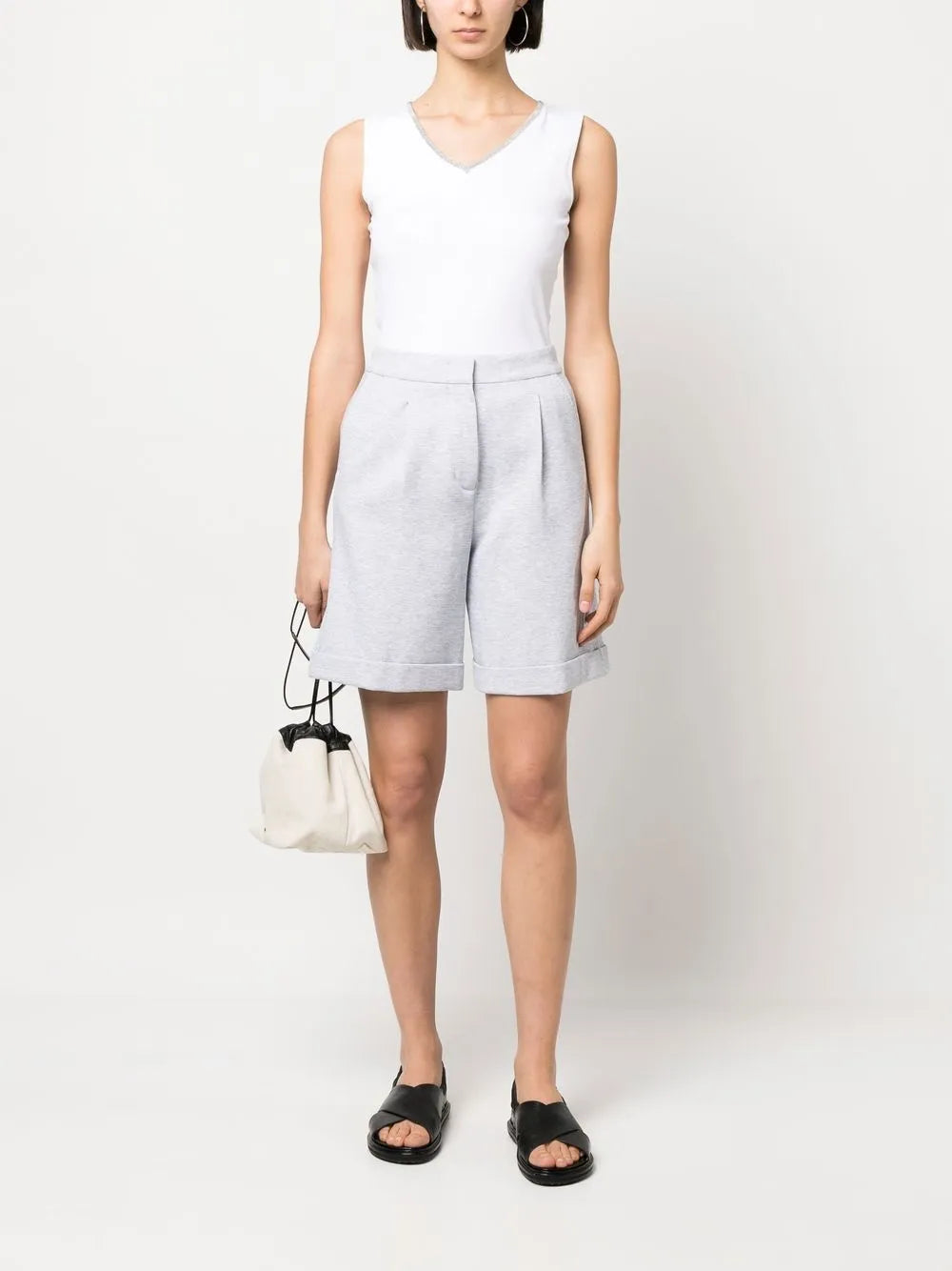 Straight-Leg Tailored Shorts