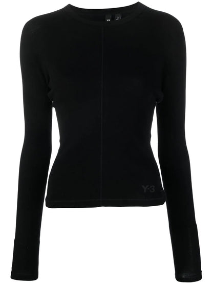 Logo-Print Long-Sleeve Top