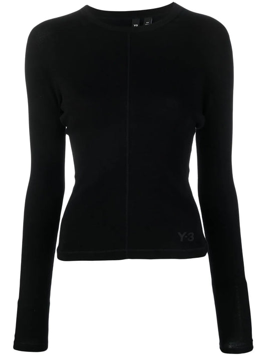 Logo-Print Long-Sleeve Top