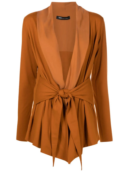 V-Neck Long-Sleeve Cotton Cardigan