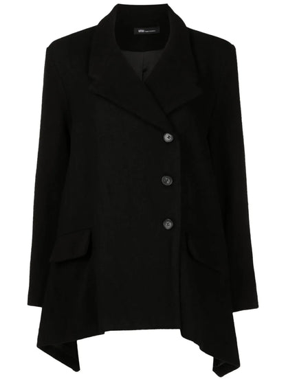 Off-Centre Button-Fastening Jacket