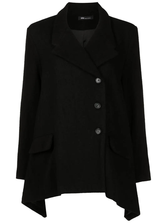 Off-Centre Button-Fastening Jacket