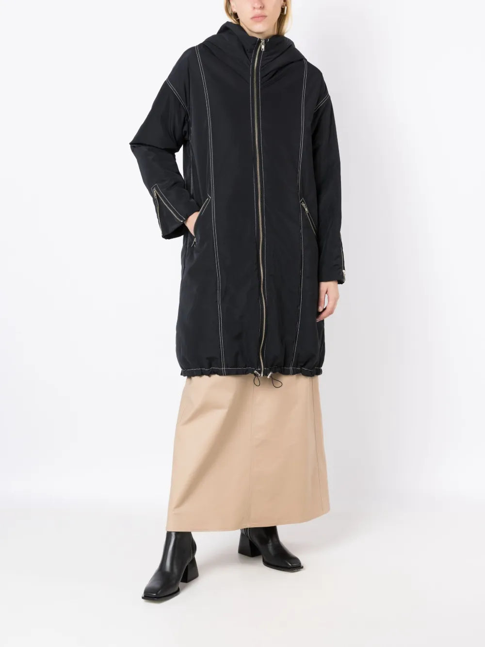 Hooded Zip-Up Padded Coat