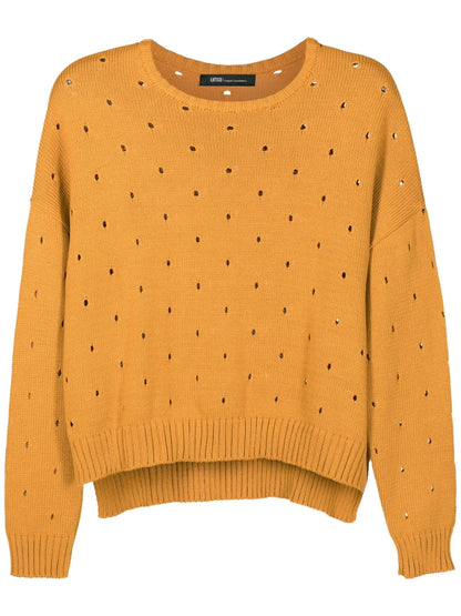Perforated Long-Sleeved Jumper