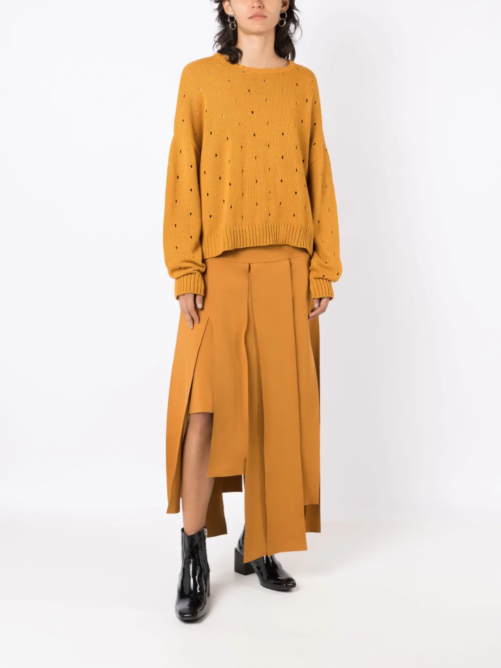 Perforated Long-Sleeved Jumper