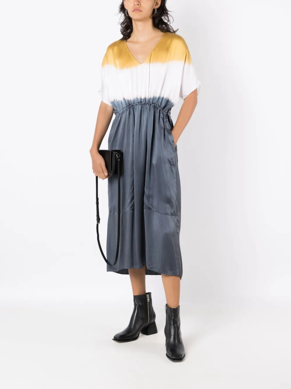 Tie-Dye Print Midi Dress