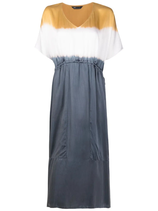 Tie-Dye Print Midi Dress