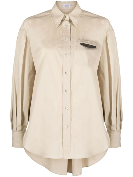 Long-Sleeve Cotton Shirt