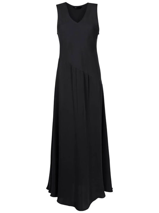 V-Neck Full-Length Dress