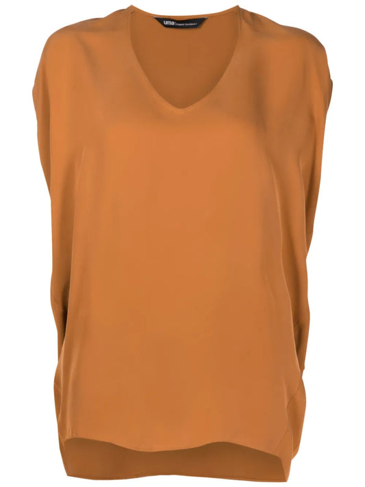 V-Neck Sleeveless Blouse
