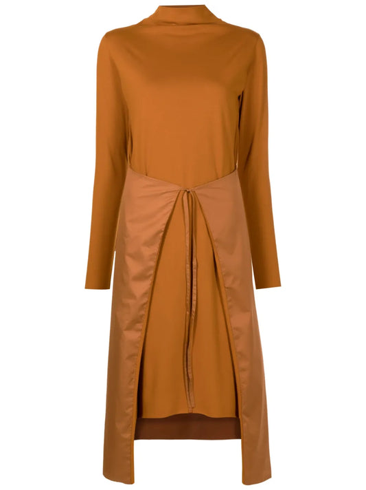 Long-Sleeve Midi Dress
