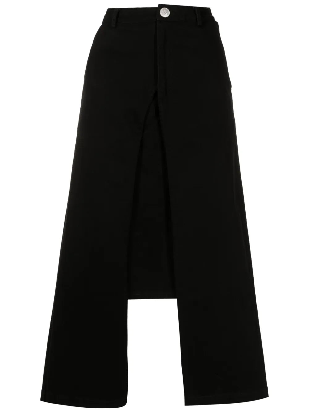 Front-Slit Detail Midi Skirt