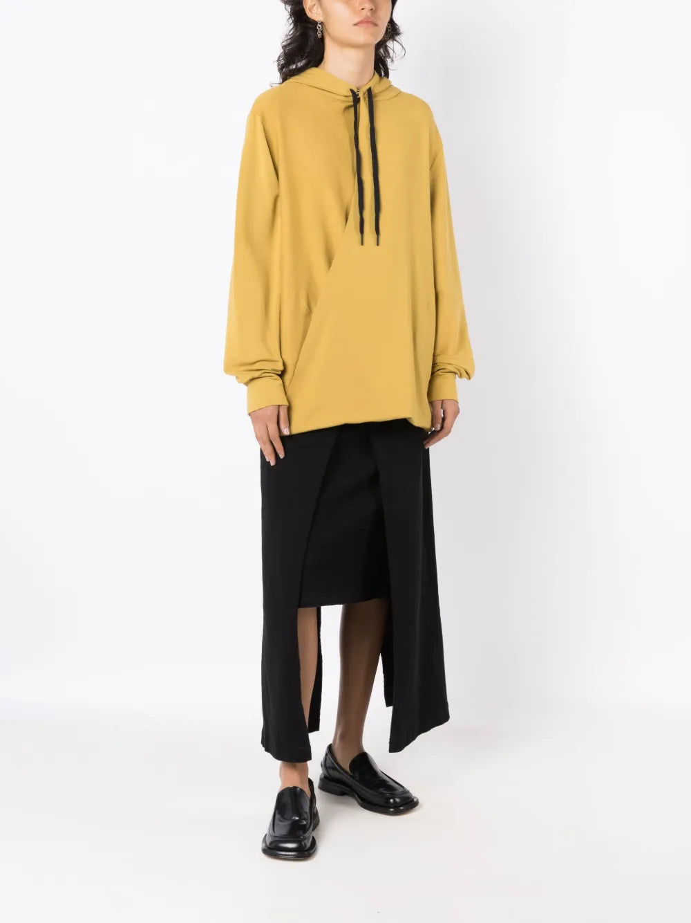 Front-Slit Detail Midi Skirt
